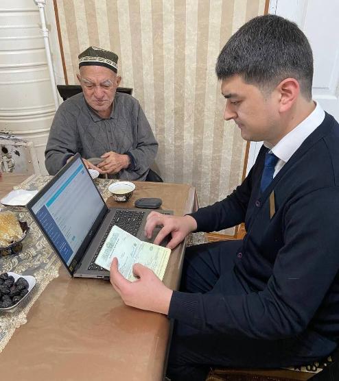 92 yoshli otaxonga sayyor davlat xizmati ko‘rsatildi
