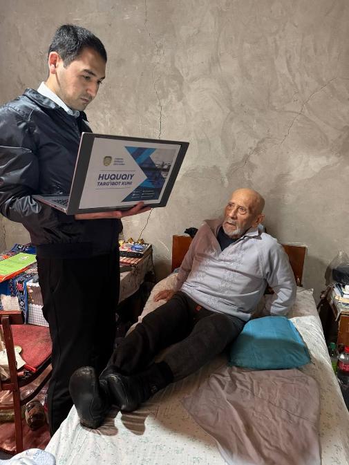 86 yoshli otaxonga sayyor davlat xizmati ko‘rsatildi