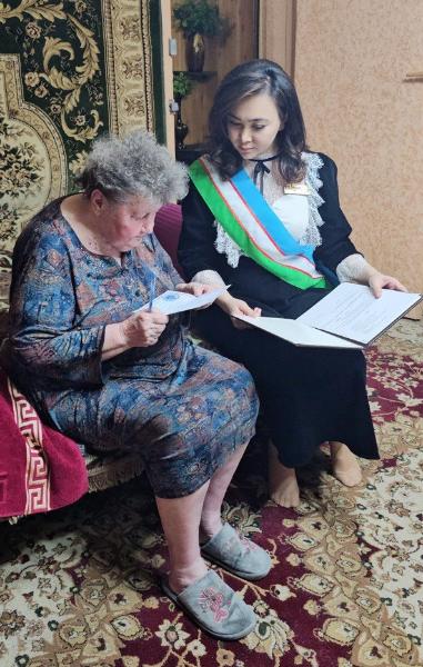 Keksa yoshli fuqaroga amaliy yordam ko'rsatildi