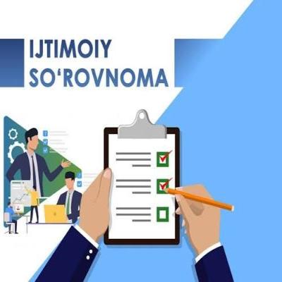 Korrupsiyaga qarshi kurashish samaradorligini baholash maqsadida o‘tkazilgan so‘rovnoma Natijalari